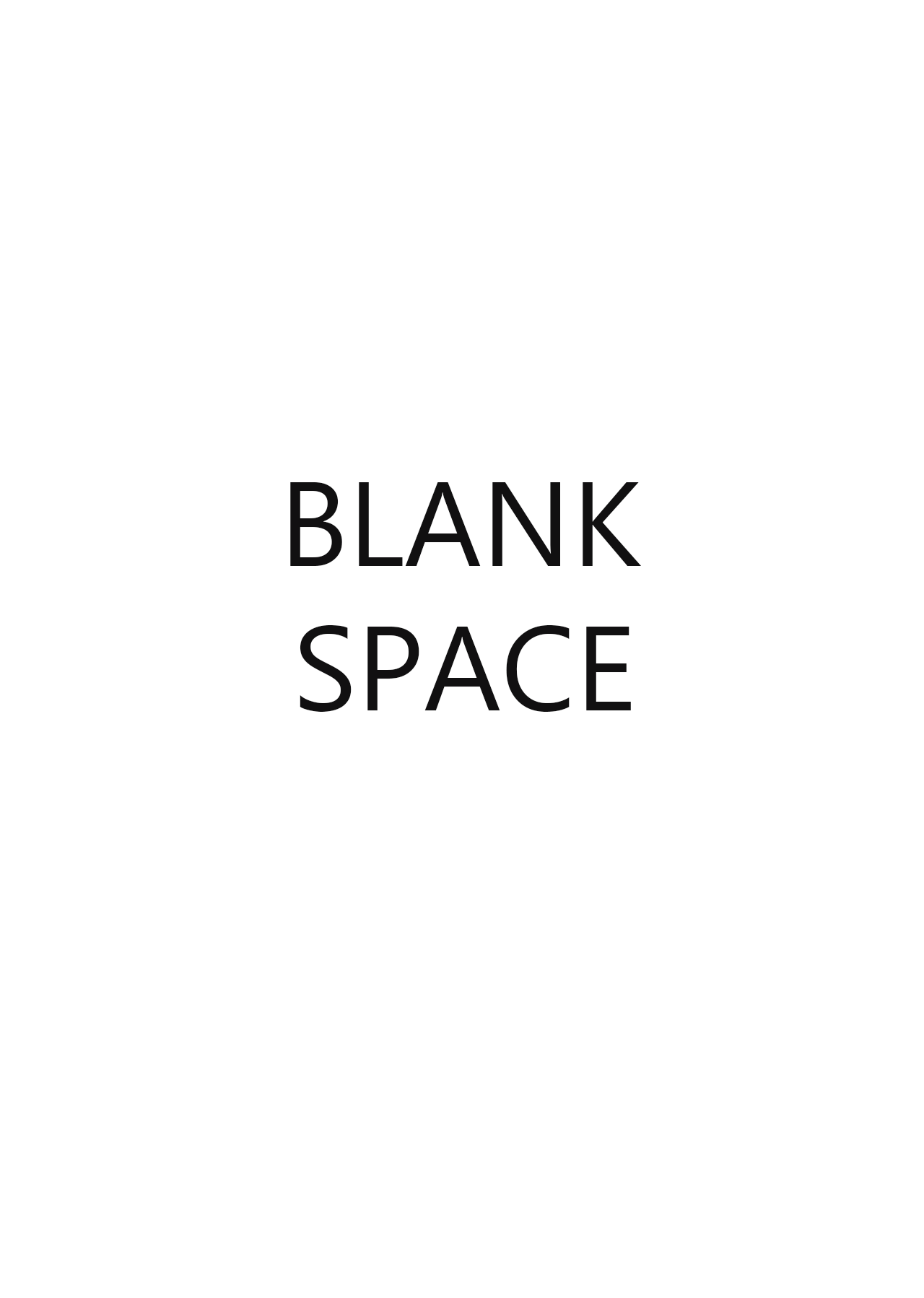 Blank space