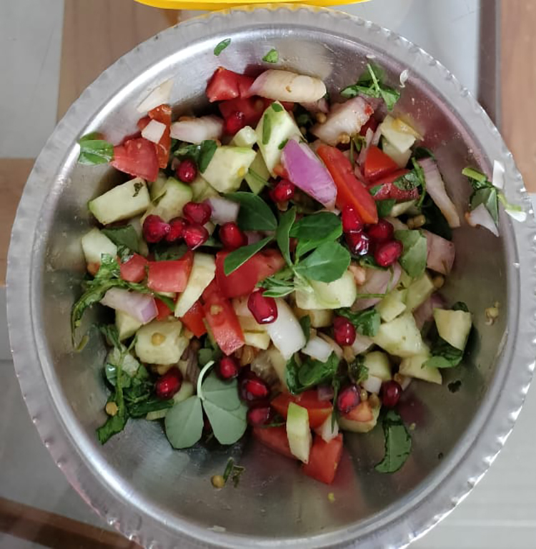  
                                Matki Methi Salad