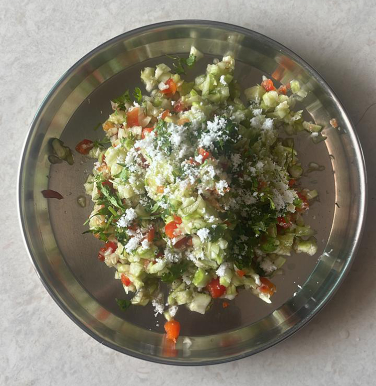 Ridge Gourd (Dhodki) Salad 