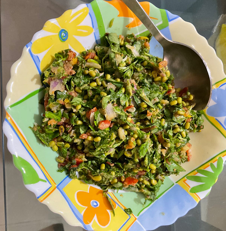 Methi Green Moong Salad