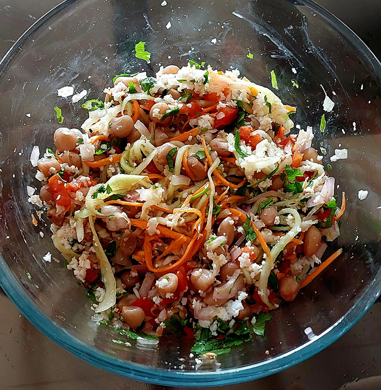 Boiled Groundnuts salad