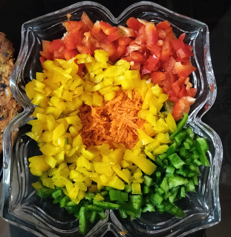 Red Green and Yellow salad