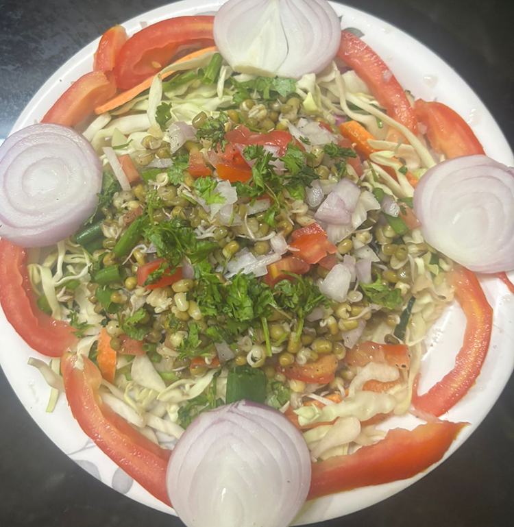 Sprouts and Vegetables Salad