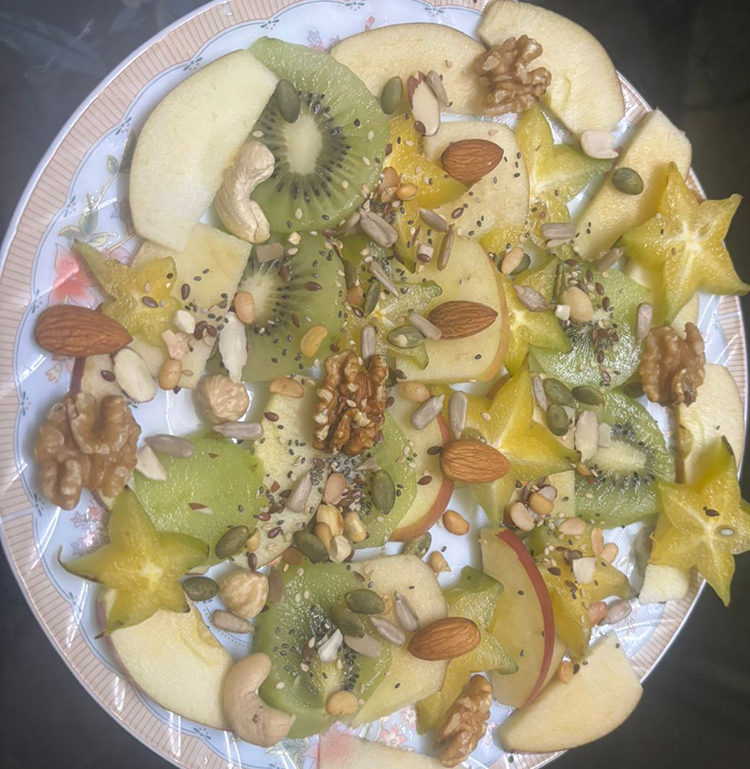 Fruits and Nuts Salad