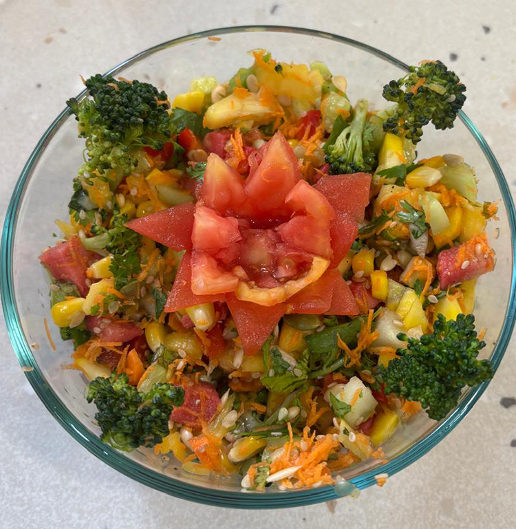  
                                Pineapple Zuccini salad