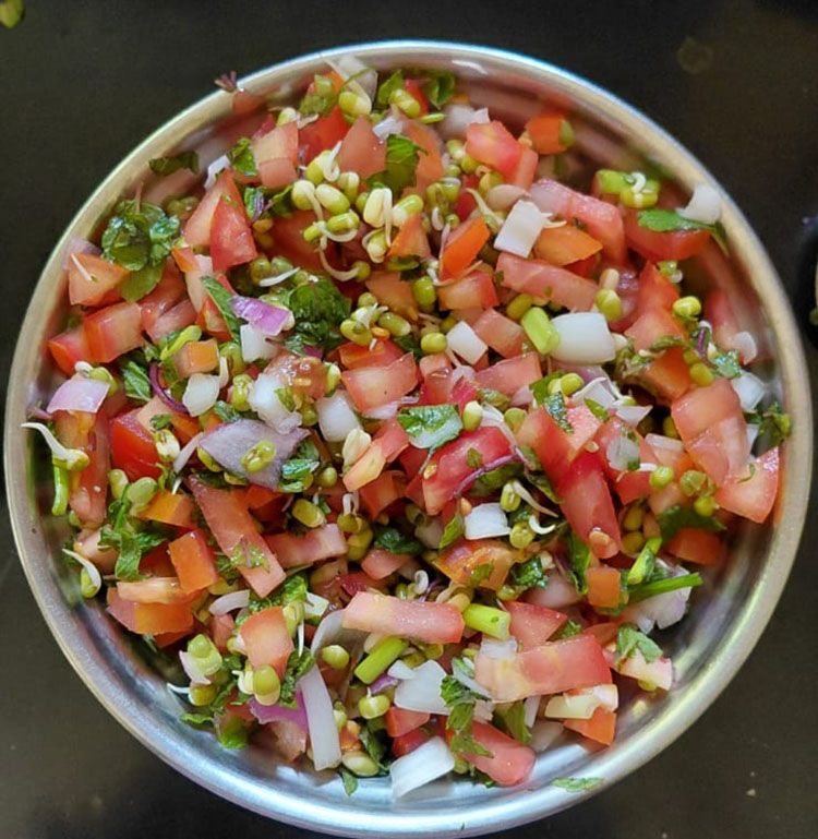 Sprouted Moong Salad