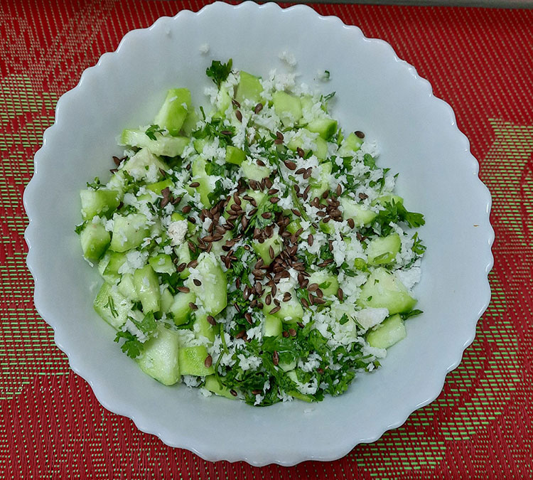 Ridge Gourd salad 