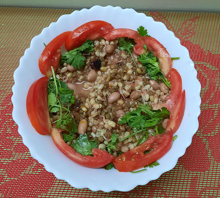 Ridge Gourd salad 